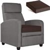PAROLL Cuscino rialzo per poltrone, divano, sedia reclinabile, cuscino in memory foam, cuscino per sedie anziane e adulti, supporto 50 cm x 50 cm x 12,7 cm, marrone