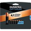Duracell Optimum AAA Batteries | 12 Count Pack | Lasting Power Triple A Battery | Alkaline AAA…