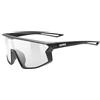 Uvex skyryse jr. - occhiali sportivi per bambini - categoria di filtro 0 - specchiato - black matt/clear - one size