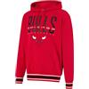 Ultra Game UNK NBA da Uomo GHM3588 F NBA concentrata Team Color Pullover in Pile Felpa con Cappuccio, Uomo, GHM3588F, Red, M