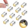YUYWWAN 10 Pezzi Mini Luce LED, Micro Luci LED a Batteria, Luce per Casa delle Bambole, Luci LED Piccola per Feste Decorazioni, Vetrine, Fai da Te, Casa delle Bambole Illuminazione (Bianco Caldo)