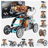 XUNIVERS Educativi di Giocattoli a Nergia Solare,Set di Esperimenti Scientifici,Kit robot solare 29 in 1, kit di costruzione robot educativo, regalo di compleanno per esperimenti scientifici