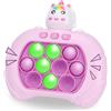 FaJoek Pop it Elettronico Fidget Toy FaJoek Gioco Elettronico Fidget, Gioco Quick Push Bubble Game, Pop Fidget Game, Pop Puzzle Game, Push Pop Bubble Sensory Fidget Toy, Pop It Controller Gioco (Rosa)