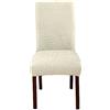 Odot Coprisedie con Schienale 2/4/6 Pezzi, Coprisedia Elasticizzati, Copri Sedia da Cucina Lavabili, Copri Sedia Pile Lavorato Maglia per Hotel, Ristorante (4 piezas,Beige)
