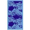 Laura Biagiotti Telo Mare o Piscina Maxi 100% Spugna di puro cotone Cinigliata Jacquard (Shuri Blu)