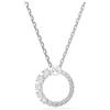 Swarovski Pendente Matrix, Crystal Pearl, Taglio Round, Bianco, Placcato rodio