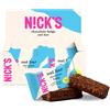 N!CK'S NICKS Barretta d'avena al cioccolato fondente, tradizionale snack Flapjack, oat bar ad alto contenuto di fibre senza zuccheri aggiunti (12x35g)