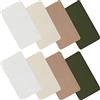 WILLBOND 8 Patch Riparazione in Nylon Toppa Autoadesiva in Nylon Leggera Impermeabile per Abbigliamento Piumino Tenda Borsa in Tessuto (Albicocca, Verde Militare, Cachi, Beige) 5