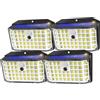 Haokiang 4 Pack Luce Solare Led Esterno 2000lm Ip65 270 Batterie 4 Modalità Faretto Led Da Esterno Solare Lampada Solare Da Esterno Luci Solari Da Esterno Lampada Con Sensore Di Movimento