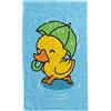 damaloo asciugamano per bambini 30x50 cm con motivo di anatra in cotone - asciugamano per ragazze e ragazzi - asciugamano da ospite, asciugamano per il viso, asciugamano blu - piccolo panno 30x50 cm