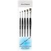 Da Vinci Serie 374. (3374), Set 5 pennelli piatti sintetici, 2,4,6,8,10