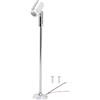 Tomotato Piccolo Faretto a LED per Vetrina per Gioielli, Luce per Vetrina Verticale DC12V, Mini Vetrina per Esposizione di Gioielli per Interni(Warm Light-S)