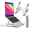 iVoler Supporto PC Portatile, Porta PC Pieghevole, Laptop Stand con 6 Tipi di Angoli Regolabili, Alluminio Ventilato Supporto per Porta Computer/MacBook/PRO/Air/iPad Laptop, 10-15,6 - Argento