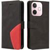 XINNI Cover Protettiva per Oppo A5 PRO 5G Case, retrò Cellulare Custodia Libro Antiurto in Flip Pelle PU/TPU, Portafoglio Flip Magnetica, Nero