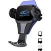 JB-STYLE Caricatore Wireless Auto, Ricarica Wireless Auto Per Iphone, Supporto Telefono Auto Samsung, Iphone, Xiaomi