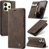 Azororo Cover per Xiaomi Redmi Note 14 4G, Premium PU Pelle Custodia, Magnetica Carta Fessura Portafoglio Case, Flip Cavalletto Custodia per Redmi Note 14 4G - Caffè