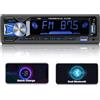 NHOPEEW Radio Bluetooth 1 Din con vivavoce - Radio 1 Din con interfaccia ISO Supporta 7 retroilluminazioni colorate FM USB AUX Interfaccia scheda SD