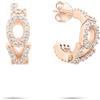Tamaris donna orecchini a cerchio TJ-0709-E-22 aus 925 argento in IP oro rosa