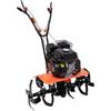Boudech Tukang 212 - Motocoltivatore per Orto a Scoppio a Benzina 4 tempi 6.1HP Motore 212cc con 6 Frese Ø40 cm 24 lame Larghezza di lavoro 34-62-85 cm Profondità di lavoro 40 cm