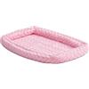 MidWest Homes for Pets Letto per cani Toy o gatti, lungo 45,72 cm, in pile, bordo imbottito, adatto delle gabbie lunghe 45,72 cm, compatibile con lavatrice/asciugatrice, rosa, 40318-PS