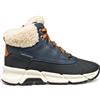 Geox J Flexyper Plus Boy, Stivale alla Caviglia, Navy Dk Orange, 28 EU