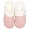 NineCiFun Women's Slip on Fuzzy Slippers Memory Foam House Slippers Outdoor Indoor Warm Plush Bedroom Shoes Scuff with Faux Fur Lining size 9 10 pink