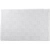 kela Tappetino da bagno antiscivolo 50 x 80 cm LEANA, tappeto da bagno bianco, lavabile, 100% cotone, tappetino da bagno effetto intrecciato
