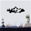 Wallity Hanah Home Elegante accessorio decorativo da parete in metallo nero, 70 x 26 cm, 100% metallo (spessore 1,5 mm), facile da montare, perfetto per la decorazione della casa moderna