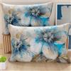PETTI Artigiani Italiani - Coppia di Federe Cuscino 60x40 cm in Microfibra, Cuscini Arredo Camera da Letto, Divano, Salotto, Set 2 Fodere Copricuscino, Federa Floreale 39, 100% Made in Italy