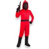 Generico Pegasus Costume Guardiano del Gioco Bambino con Accessori Vestito di Carnevale Adatto per Festa in Maschera Cosplay Game Compleanno da 5 a 14 Anni Serie TV Calamaro Squid (1, XXL - 13/14 Anni)