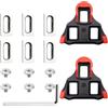 Xinsenke Tacchette SPD per Scarpe da Ciclismo, Compatibili con Shimano SPD-SL, Set Tacchette Antiscivolo per Pedali da Bici da Corsa e Indoor con Viti e Chiave Allen (Rosso)