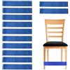 Hundredweat 12 Fasce Blu Elastici Fitness, Elastiche per Sedia Guida Agli Elastiche Chair Stretch Foot Bands Allenamento di Forza Fasce Elastiche per Esercizi Per Bambini Adhd Fidgety Feet
