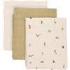 Pippi Confezione da 3 pannolini unisex per bambini, 70 x 70 cm
