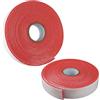 NineSSJLY 2 rotoli di strisce isolanti 5 mm x 5 cm x 10 m, in schiuma PE rosa, autoadesive, per riscaldamento a pavimento e autolivellanti, adatte a pareti e pavimenti.