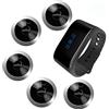 SINGCALL Cercapersone Ristorante, Sistema di Chiamata Wireless | Cercapersone Impermeabile con Cicalino per Ristorante, Hotel, Scuola,Pizzeria, 1 orologio da polso + 5 cercapersone (APE310)