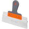 Mivos Spatola per Stucco Professionale in Acciaio INOX 250 mm/Spatola per Facciate con Impugnatura Morbida/Coltello per Rivestimenti/Spatola per Nastro/Prodotto in UE