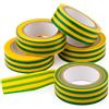 Mivos 5 Pezzi Nasto Isolante in PVC per Isolamento Elettrico/Verde, Giallo/Nastro Adesivo Isolante Elettrico 19 mm x 10 m/Nasto Sigillante Impermeabile Per Progetti Di Cablaggio E Riparazioni