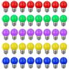 V-TOO Lampadine Colorate LED E27 Edison 3W equivalenti a 30W AC 220V-240V per Casa Matrimoni Halloween Christmas Party Bar Atmosfera e Illuminazione Lampadine Led a Colori - Confezione da 40
