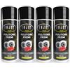 ENJOY TECH Pulitore Freni Spray 4x500ml Professionale - Sgrassante Rapido per Auto, Moto e Bici - Rimuove Grasso, Olio e Ferodo Senza Residui - Sicuro su Plastiche e Gomma con Valvola 360°
