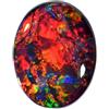 OPAL_WORLD 1 Pz Di Naturale Australiano Nero Opale 12x9.5mm Ovale Forma Cabochon taglio gemma sciolta per la creazione di gioielli. | OW_00214, 12x9.5mm, Pietra preziosa, Opale Nero Australiano
