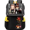 WANHONGYUE Anime Toilet-bound Hanako-kun Cosplay Borsa da Scuola Backpack Rucksack Studenti Zaino per Laptop da 15,6 Pollici Giallo / 2