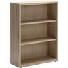 Composad | Libreria Bassa della Linea DISEGNO Con 2 Ripiani Regolabili, Libreria Scaffale Moderna, (LxAxP) 81,60x111,90x35,70 cm, Colore Rovere Mielato, Studio, Soggiorno, Ufficio, Made in Italy