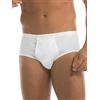 GARDA - 6 Slip Uomo Alto con Apertura, 100% Cotone Filo di Scozia, Slip Alto, Art. 0956 (Bianco 5/XL)