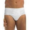 GARDA - 6 Slip Uomo 100% Cotone Filo di Scozia, Slip Alto Elastico Ricoperto, con Ricamo Art. 0764 (Bianco, 4/M)