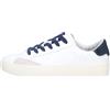 SUN68 Sneakers Basse Street Leather Z44125 Blu Scuro Blu