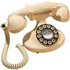 GPO Pearl Telefono a Quadrante Push Button, Stile Retrò, Avorio