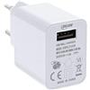 InLine® - Caricabatterie USB Singolo, Alimentatore di Rete, 100-240 V a 5 V2,5 A, Colore: Bianco