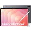 Samsung Galaxy Tab S11 Ultra, 3 anni di garanzia, Tablet AI, Wi-Fi, Design Ultra-Sottile, Strumenti AI Multimodali, DeX, RAM 12GB, 256 GB, Batteria a Lunga Durata, Gray [Versione Italiana]