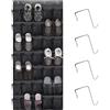 ZHYUAN Scarpiera a Sospensione da Porta a 35 Tasche,Organizer Pieghevole da Appendere,Organizer da Porta per Scarpe,organizerdaappendere, organizerperporte, organizer da appendere (nero)