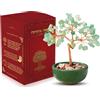 WEILAOK Albero Della Vita di Quarzo Rosa, Pietre Chakra Oggetti, Soprammobile Portafortuna, Feng Shui Pietre e Cristalli, Meditazione Reiki Oggetti per Decorazione della Casa Regalo di Natale